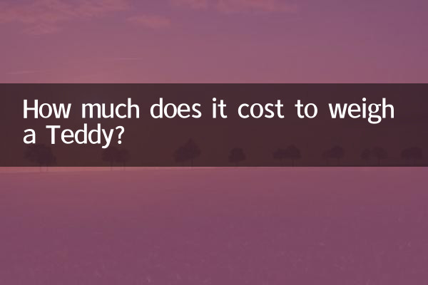 ¿Cuánto cuesta pesar un Teddy?