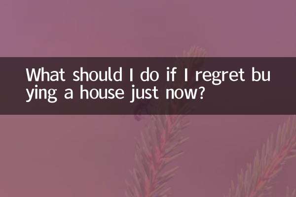 지금 집을 구입한 것을 후회한다면 어떻게 해야 합니까?