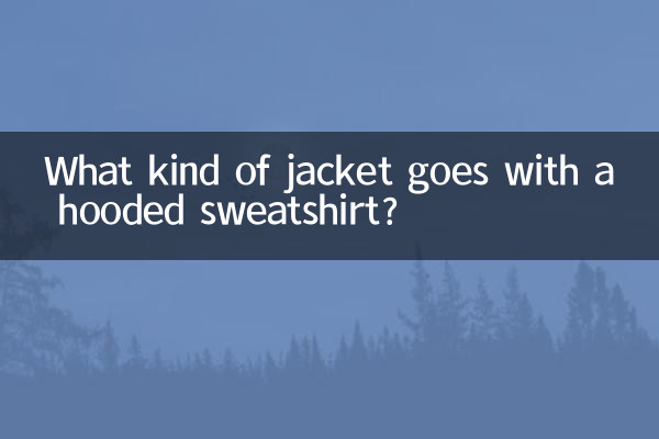 Quel genre de veste va avec un sweat à capuche ?