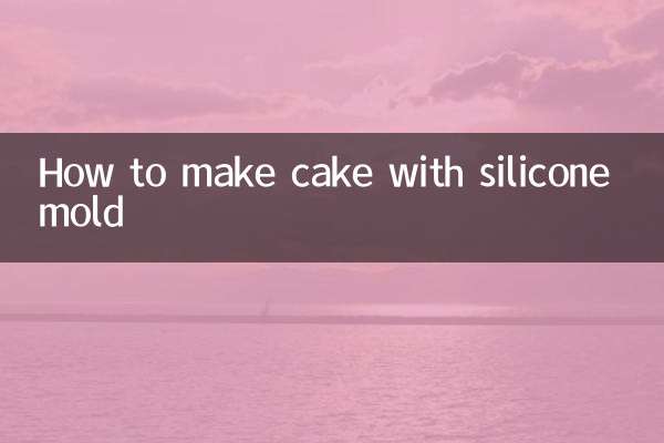 How to make cake with silicone mold
