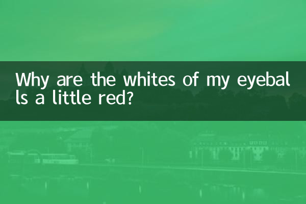 白眼球有點紅怎麼回事