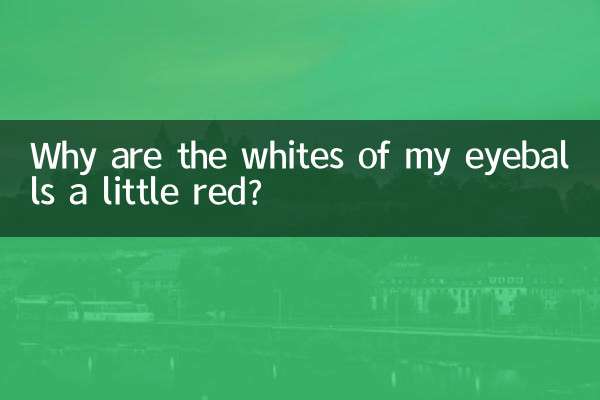 白眼球有點紅怎麼回事