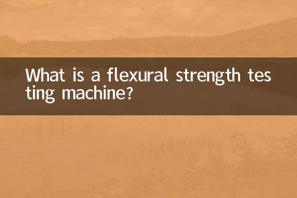 Was ist eine Biegefestigkeitsprüfmaschine?