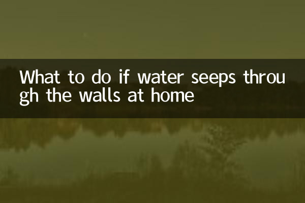 Qué hacer si el agua se cuela por las paredes de casa