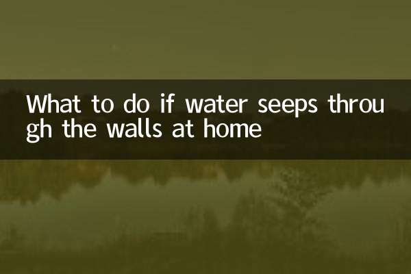 家の壁から水が浸入した場合の対処法