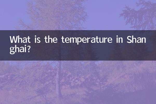 What is the temperature in Shanghai?