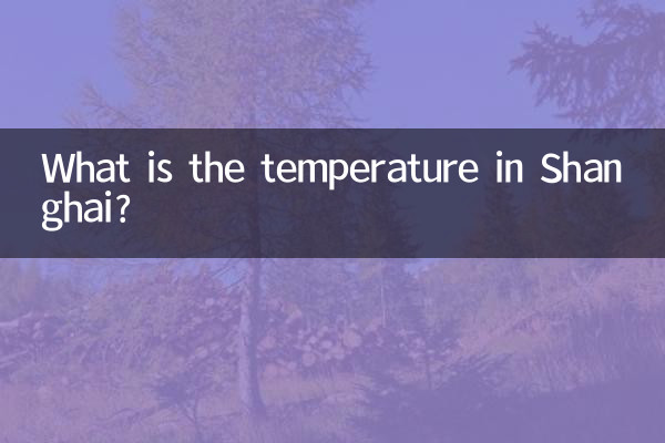 What is the temperature in Shanghai?