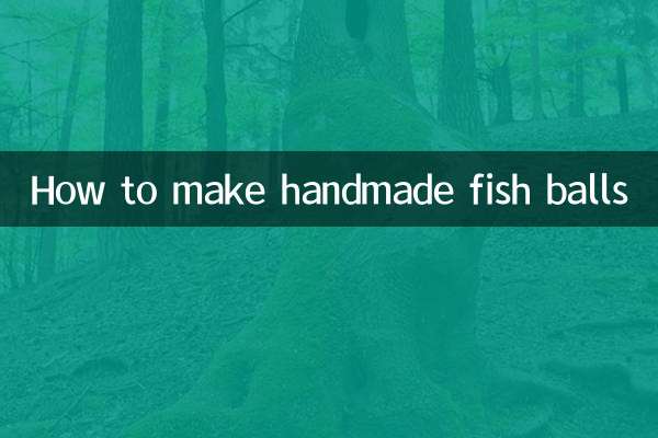 How to make handmade fish balls