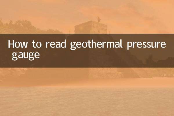 How to read geothermal pressure gauge