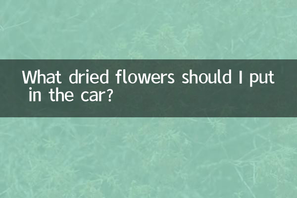 車にどんなドライフラワーを置けばいいですか?