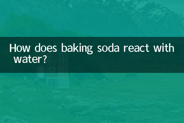 Come reagisce il bicarbonato di sodio con l'acqua?