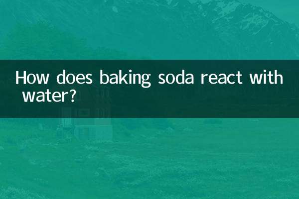 Come reagisce il bicarbonato di sodio con l'acqua?