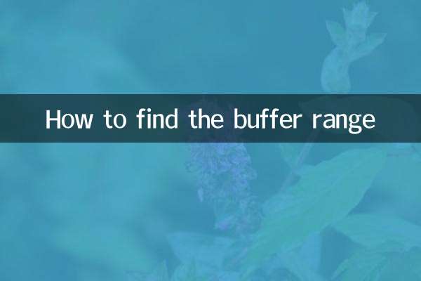 Come trovare l'intervallo del buffer