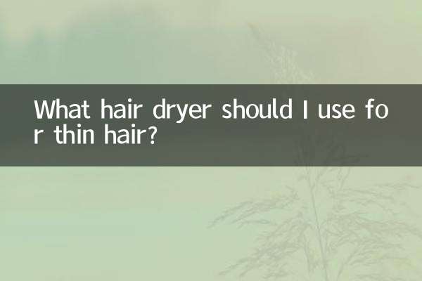 Welchen Haartrockner sollte ich für dünnes Haar verwenden?