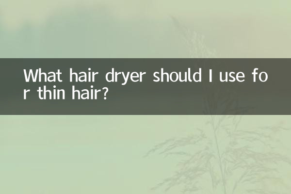 Welchen Haartrockner sollte ich für dünnes Haar verwenden?