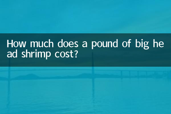 Combien coûte une livre de crevettes à grosse tête ?