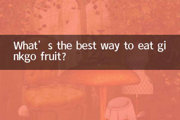 銀杏の一番おいしい食べ方は？