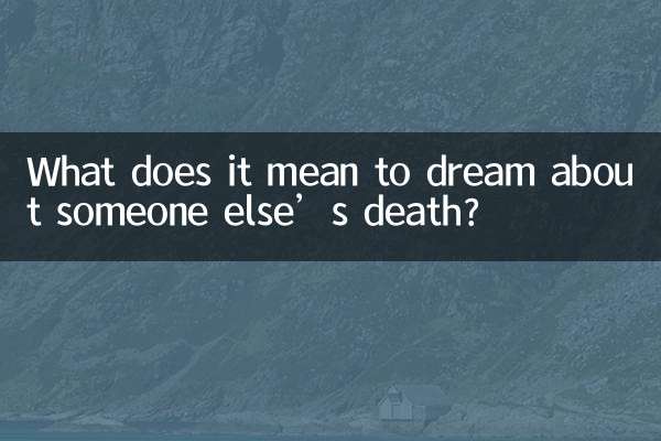 Что значит видеть во сне чужую смерть?
