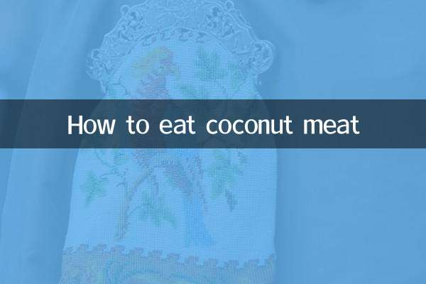 Cómo comer carne de coco
