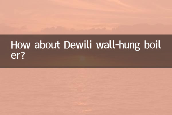 ¿Qué tal la caldera mural Dewili?