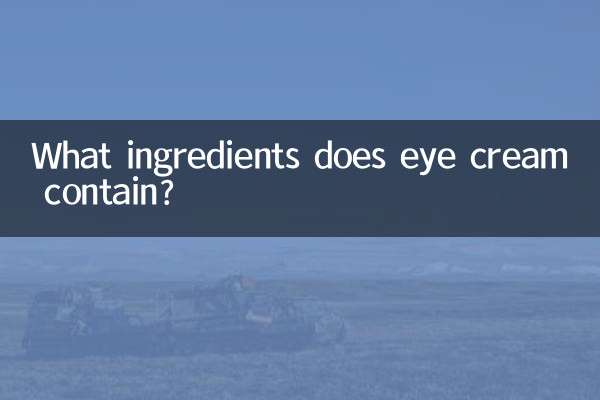 Welche Inhaltsstoffe enthält eine Augencreme?