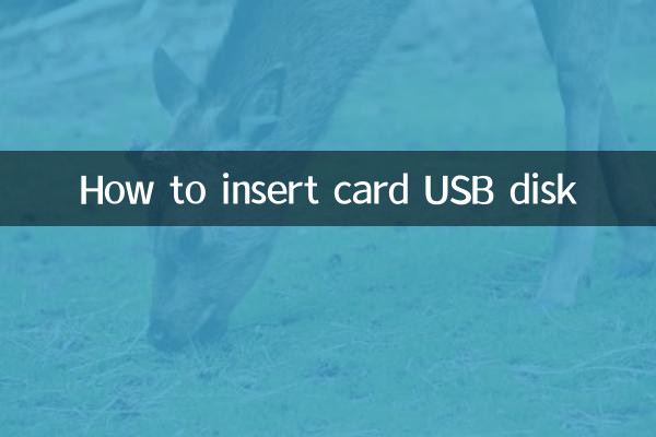 How to insert card USB disk