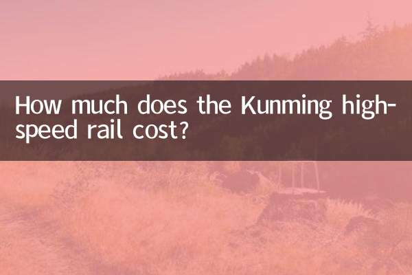 Quanto costa la ferrovia ad alta velocità di Kunming?
