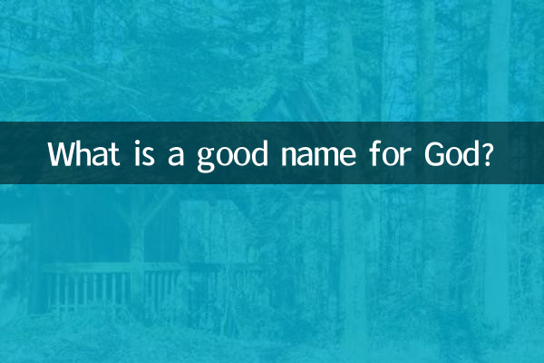 ঈশ্বরের জন্য একটি ভাল নাম কি?