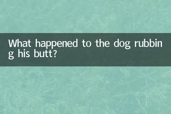 چه شد که سگ باسنش را مالید؟