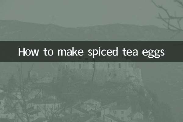 Wie man gewürzte Tee-Eier macht