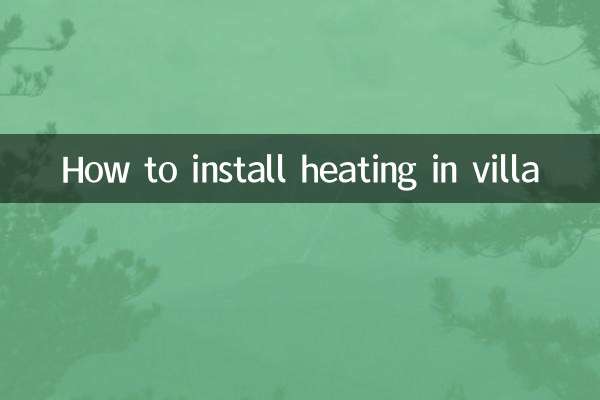 Cómo instalar calefacción en una villa