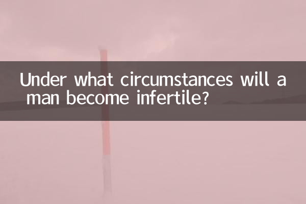 ¿En qué circunstancias un hombre se vuelve infértil?