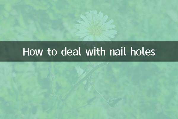 Comment gérer les trous de clous