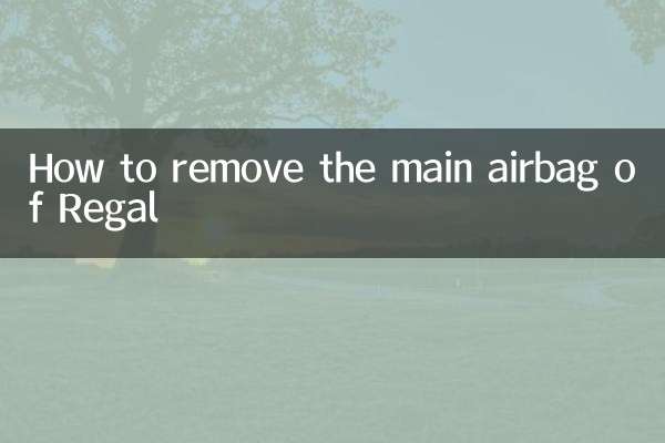 কিভাবে রিগ্যালের প্রধান এয়ারব্যাগ অপসারণ করবেন