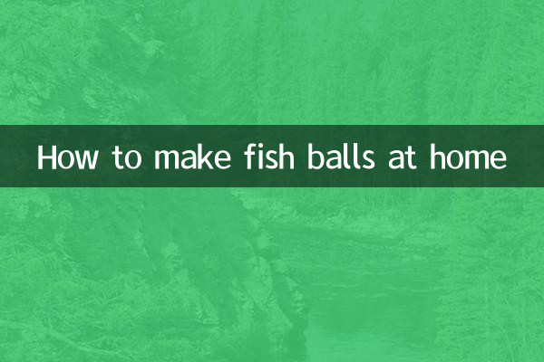 How to make fish balls at home