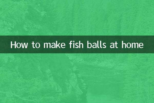 How to make fish balls at home