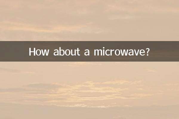 माइक्रोवेव के बारे में क्या ख्याल है?