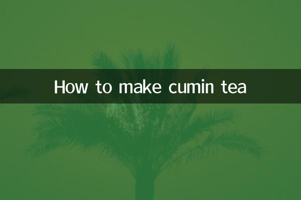 How to make cumin tea