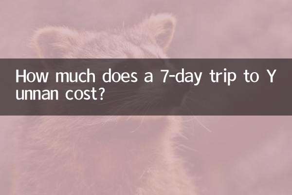 How much does a 7-day trip to Yunnan cost?