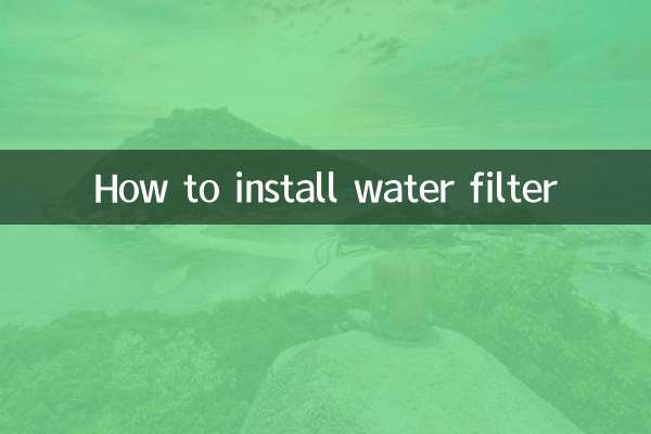 Cómo instalar el filtro de agua