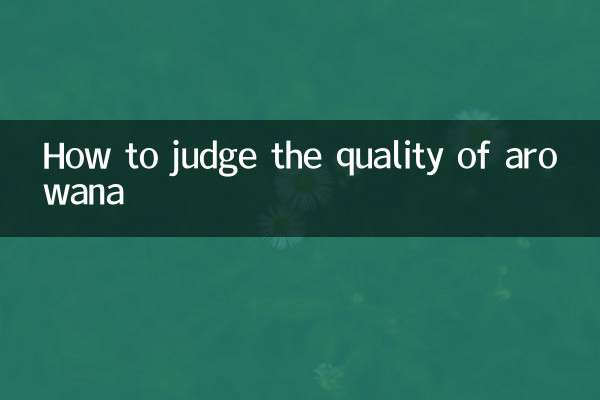 アロワナの品質の見分け方