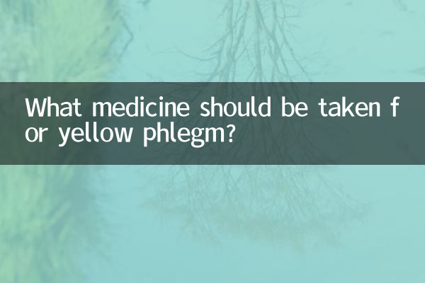 ¿Qué medicamento se debe tomar para la flema amarilla?