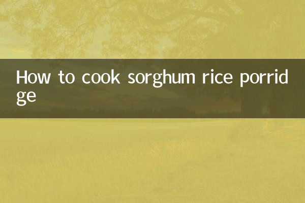 Como preparar mingau de arroz com sorgo