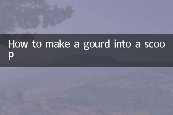 How to make a gourd into a scoop
