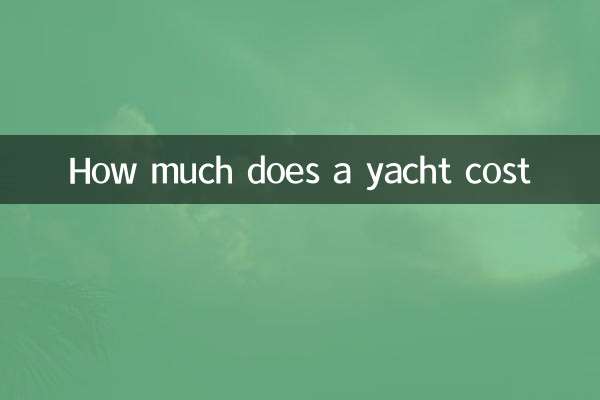 Wie viel kostet eine Yacht?