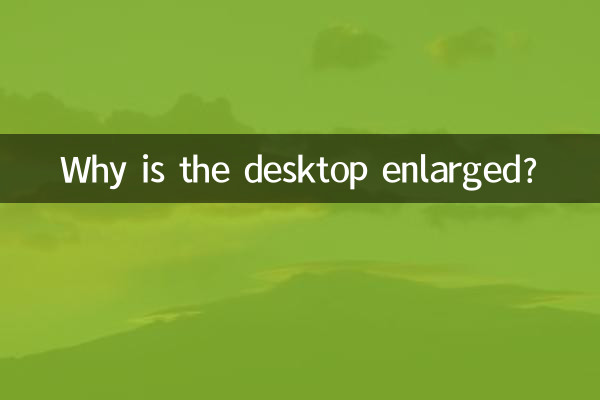 Why is the desktop enlarged?