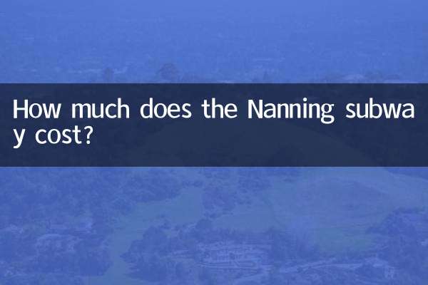 Combien coûte le métro de Nanning ?