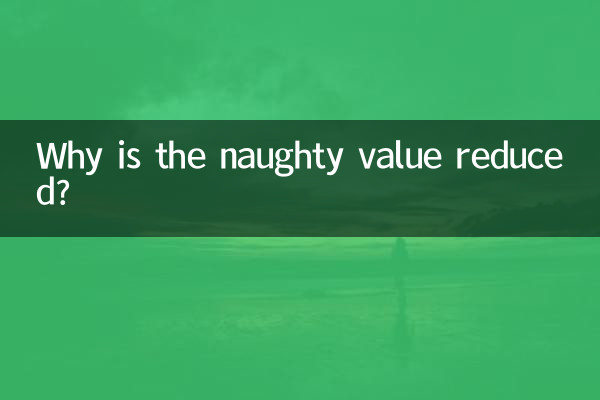 Why is the naughty value reduced?