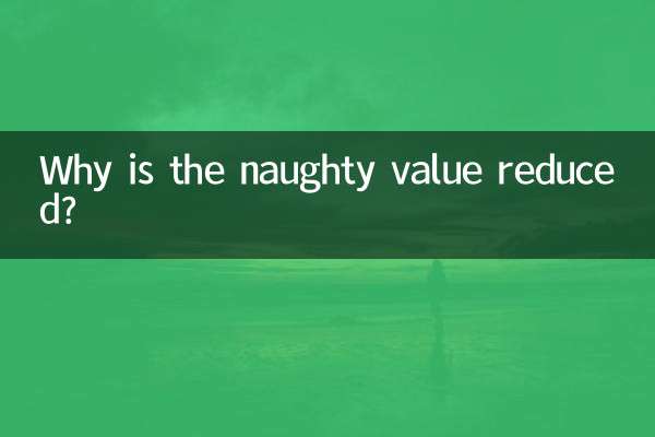 Why is the naughty value reduced?