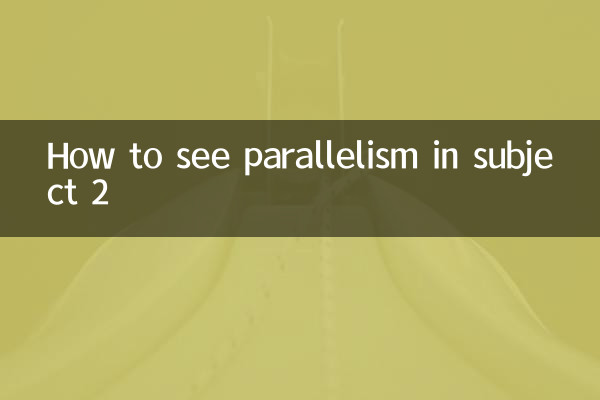 Comment voir le parallélisme dans le sujet 2